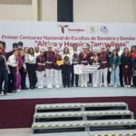 Estudiantes de la UAT obtienen primer lugar en concurso de escoltas y bandas de guerra