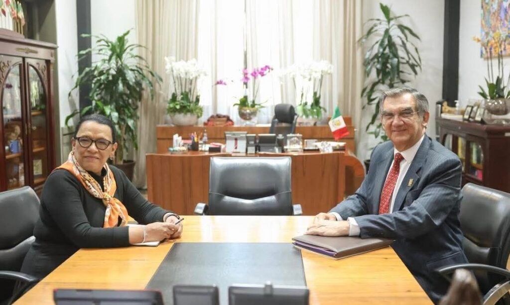 Se reunió Américo Villarreal con la Secretaria de Gobernación