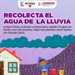 COMAPA invita a reutilizar el agua de lluvia en actividades del hogar