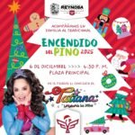 ✨🎁 El alcalde de #Reynosa, Carlos Peña Ortiz, invita al tradicional Encendido del Pino 2025.🗓️ 6 de diciembre — 4:30 PM📍 Plaza Principal🎶 Concierto de #Tatiana, La Reina de los Niños.¡Disfruta el inicio de la Navidad!