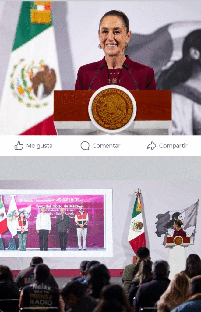 Encabezó Claudia virtualmente banderazo a tren Nuevo Laredo-Saltillo