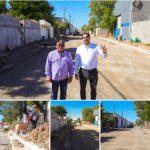 Pavimenta Gobierno de Carlos Peña Ortiz calle Chiapas en la Esfuerzo Nacional