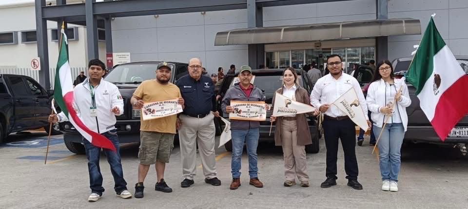Recibe Instituto Tamaulipeco para los Migrantes a más de 120 vehículos de la Caravana “Arroyo Seco”