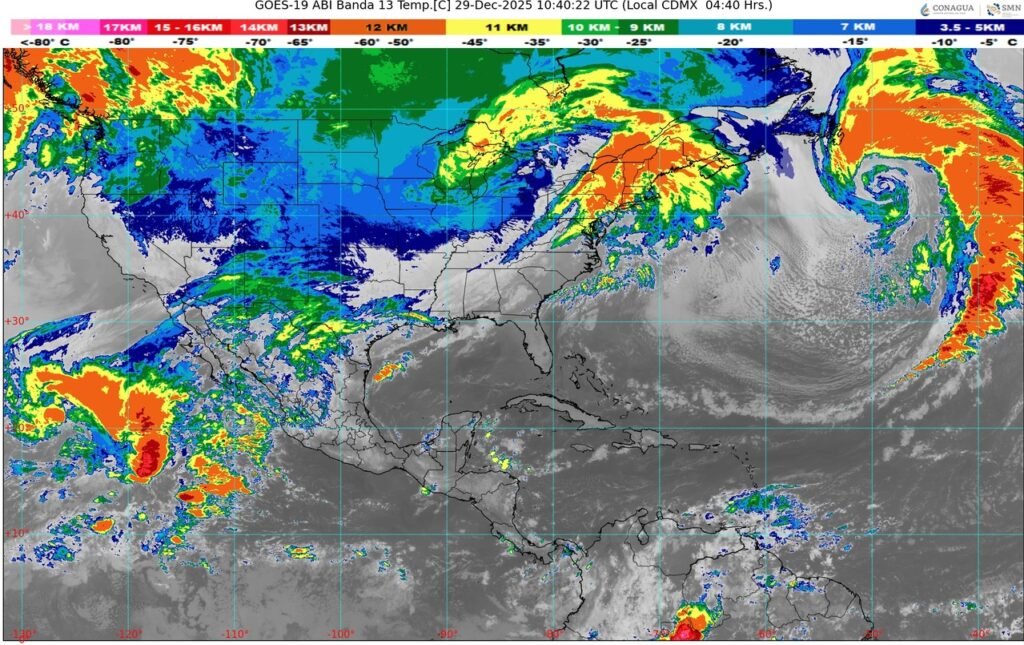 Entra Frente Frío número 25 con fuertes vientos