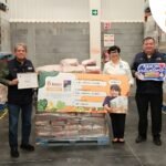 Entregaron rotarios donativos al Banco de Alimentos