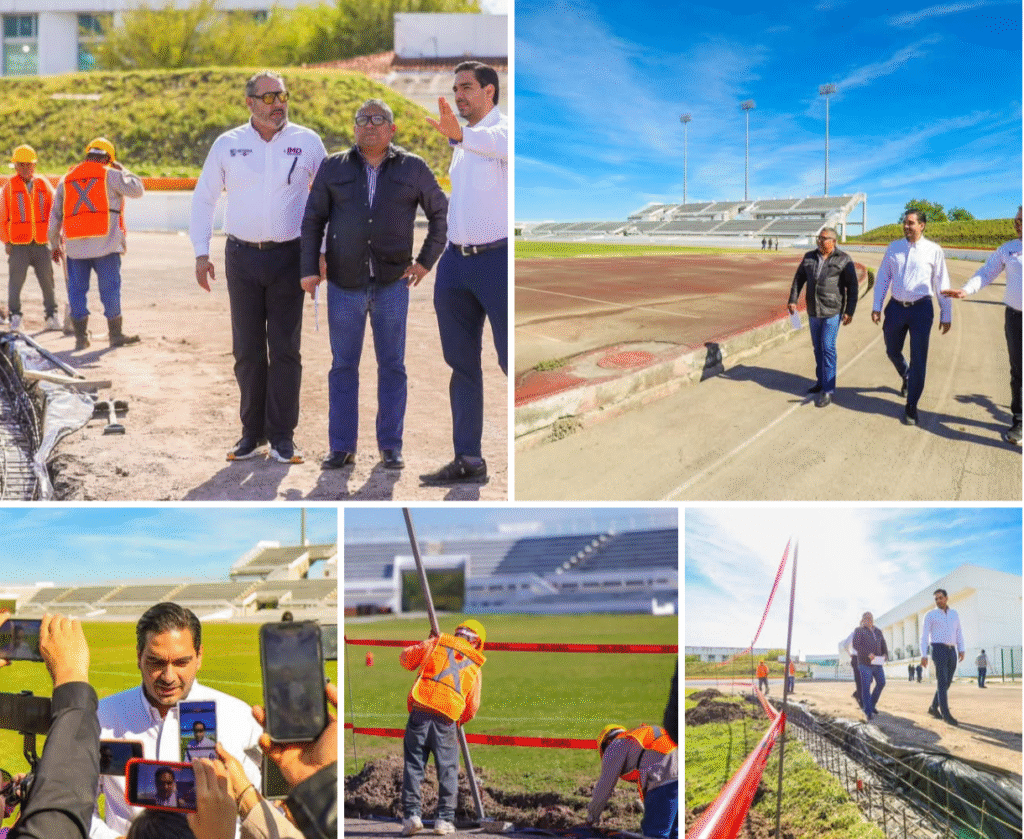 Supervisó Carlos Peña Ortiz rehabilitación de Pista del Polideportivo Reynosa