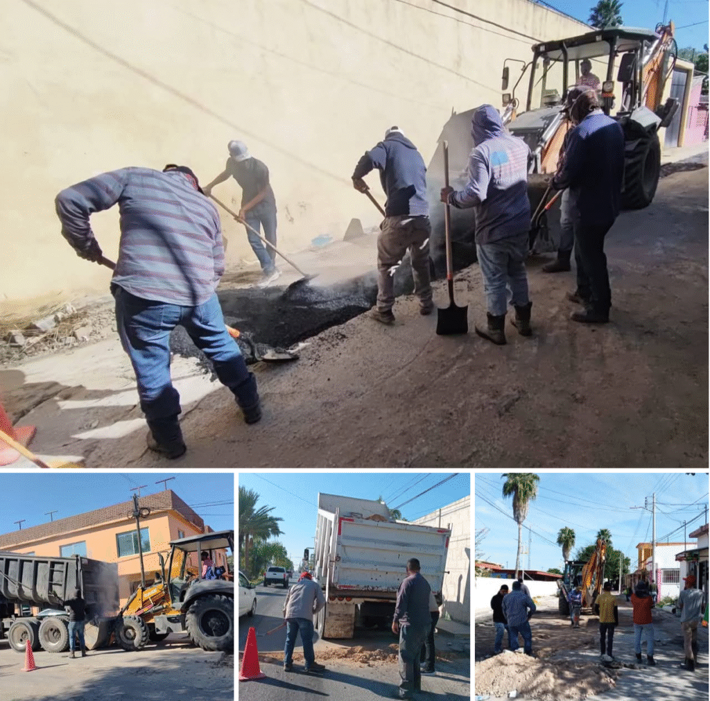 Trabaja COMAPA en la reposición de carpeta asfáltica en distintos sectores, tras concluir maniobras de reparación