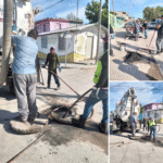 Refuerza COMAPA labores de limpieza en la red sanitaria de la colonia Tamaulipas