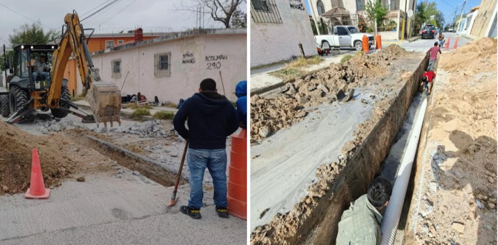 Inició COMAPA rehabilitación de tubería sanitaria en la colonia 5 de Diciembre