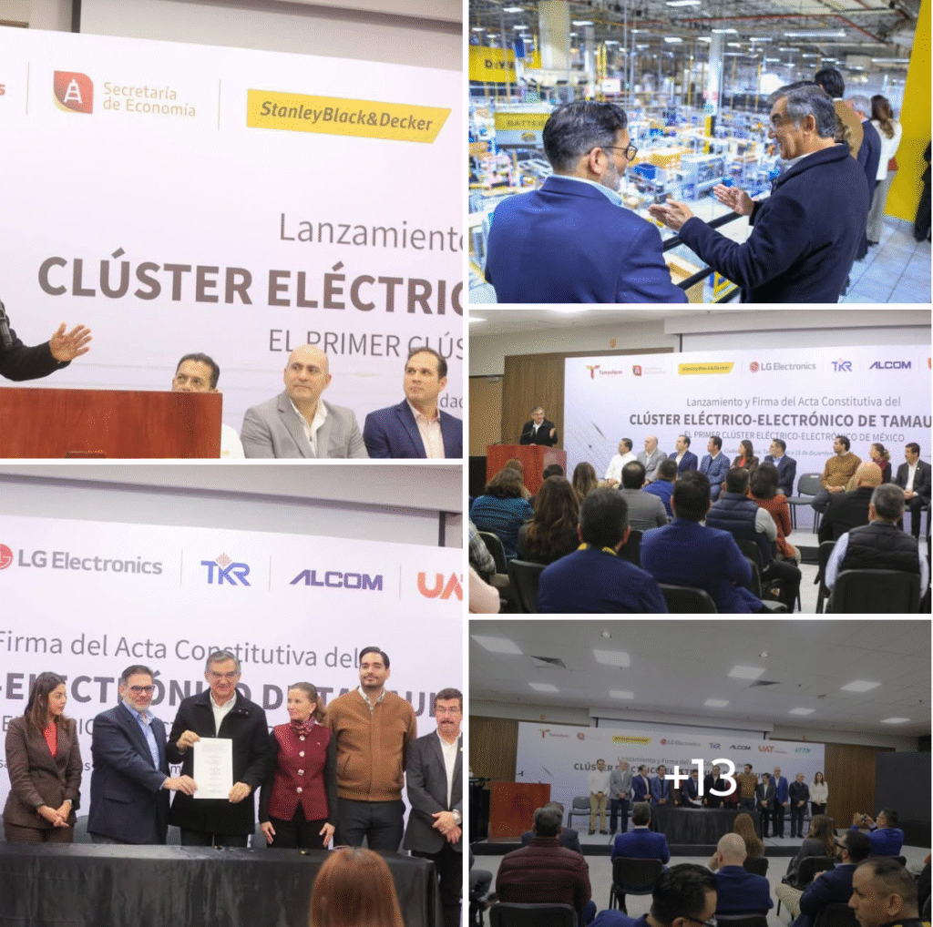 Tamaulipas hace historia con la creación del primer Clúster Eléctrico–Electrónico de México