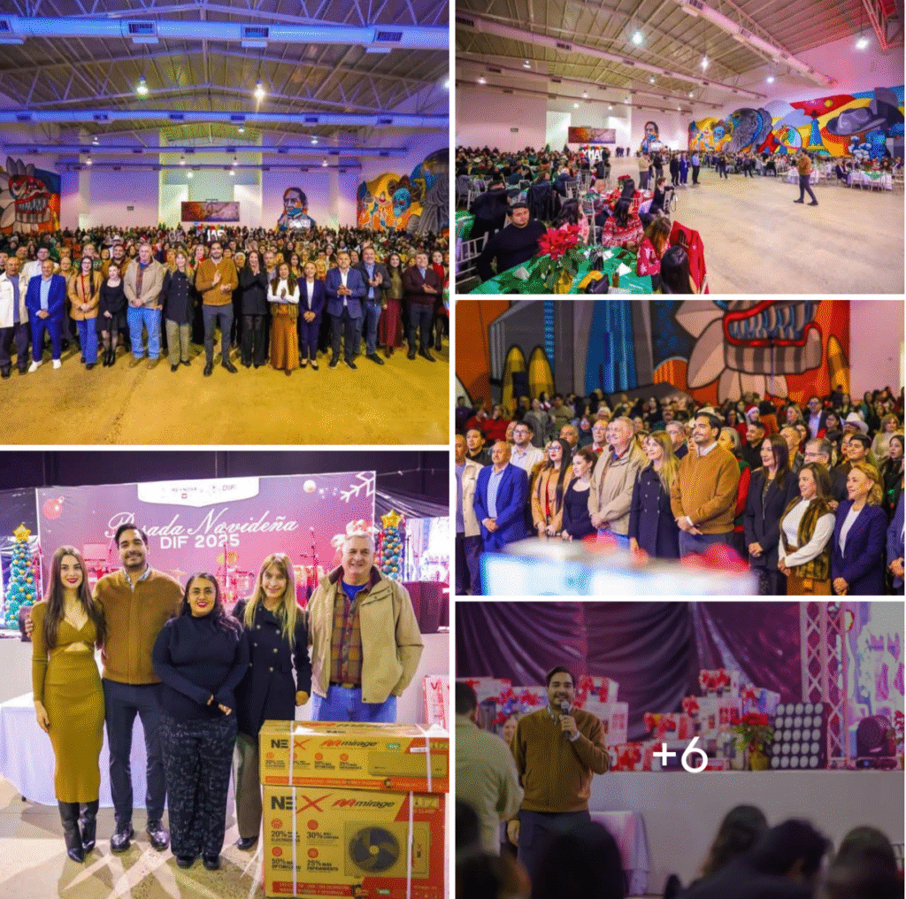 Vivió personal del DIF-Reynosa alegre Posada 2025 con el Alcalde Carlos Peña Ortiz