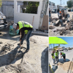 Atiende COMAPA fugas de agua potable en diferentes sectores de la ciudad