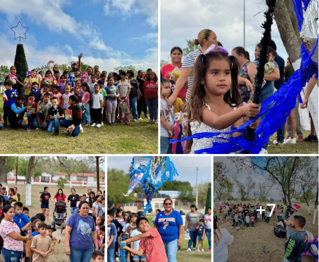 Más de 800 sonrisas: realiza SIAMARM jornada navideña en ejidos de Reynosa