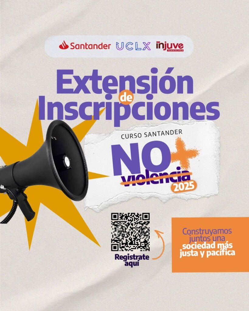 INJUVE Tamaulipas se une al programa “No + Violencia” en colaboración con Santander México
