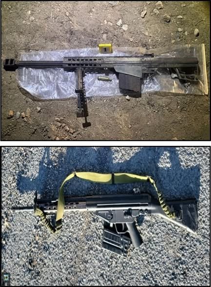 Guardia Nacional y Ejército Mexicano aseguraron armamento en Nueva Ciudad Guerrero