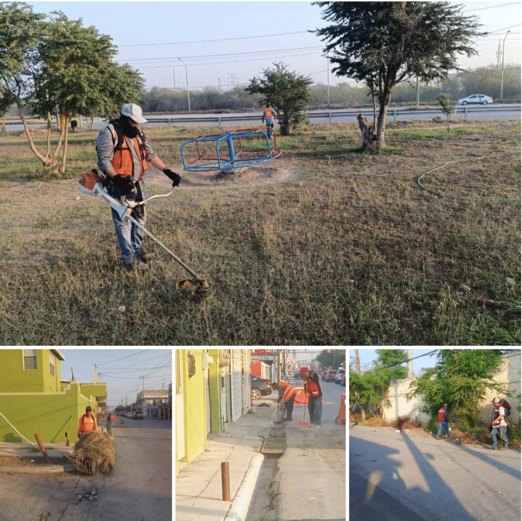 Realiza Municipio de Reynosa limpieza matutina de la vía pública