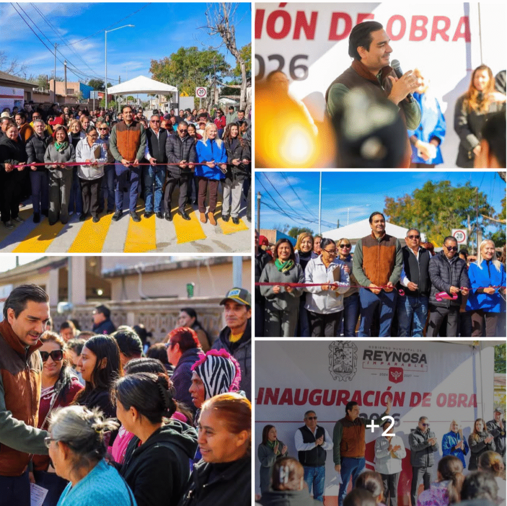 Inauguró Carlos Peña Ortiz pavimentación hidráulica en la Lázaro Cárdenas