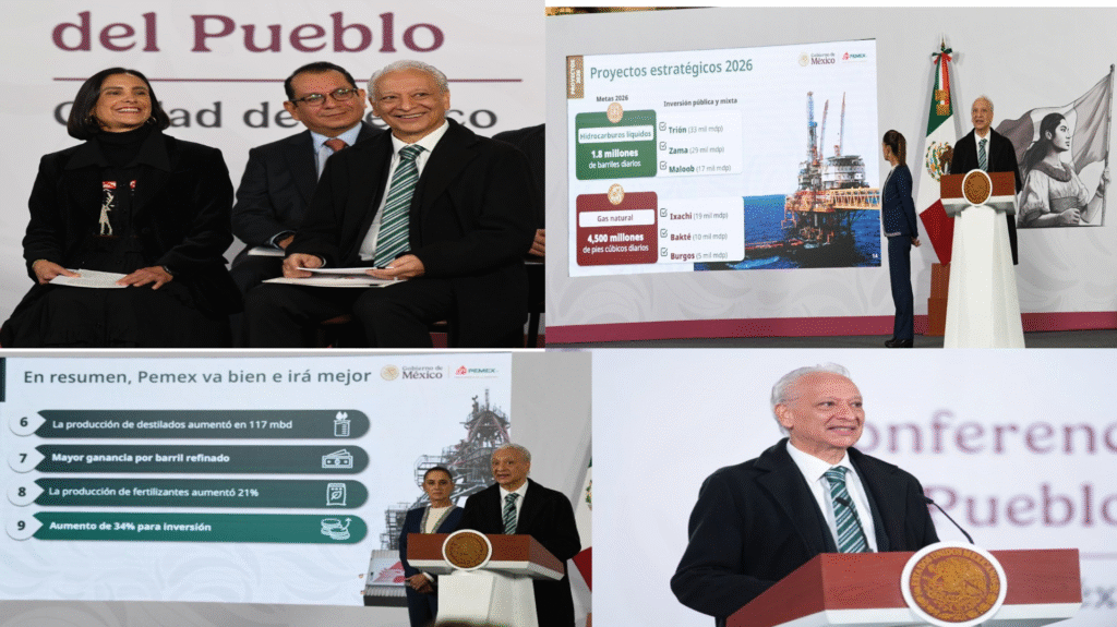 Avanza Pemex en consolidación operativa y financiera
