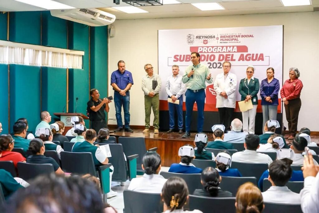 Beneficiará Subsidio del Agua 2026 a Médicos y Enfermeras de Reynosa