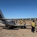 Avioneta aterrizó de emergencia en las inmediaciones del Puente Internacional Reynosa-Pharr