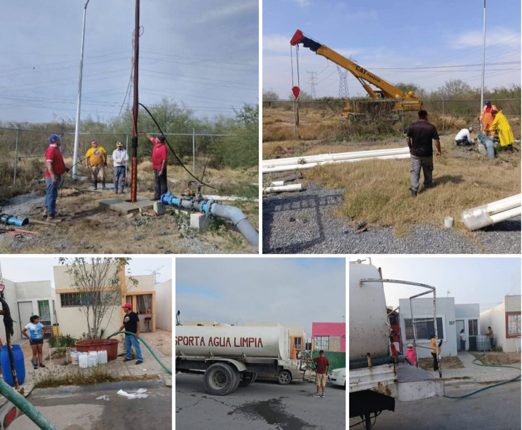 Restableció COMAPA Reynosa suministro de agua en la colonia San Francisco