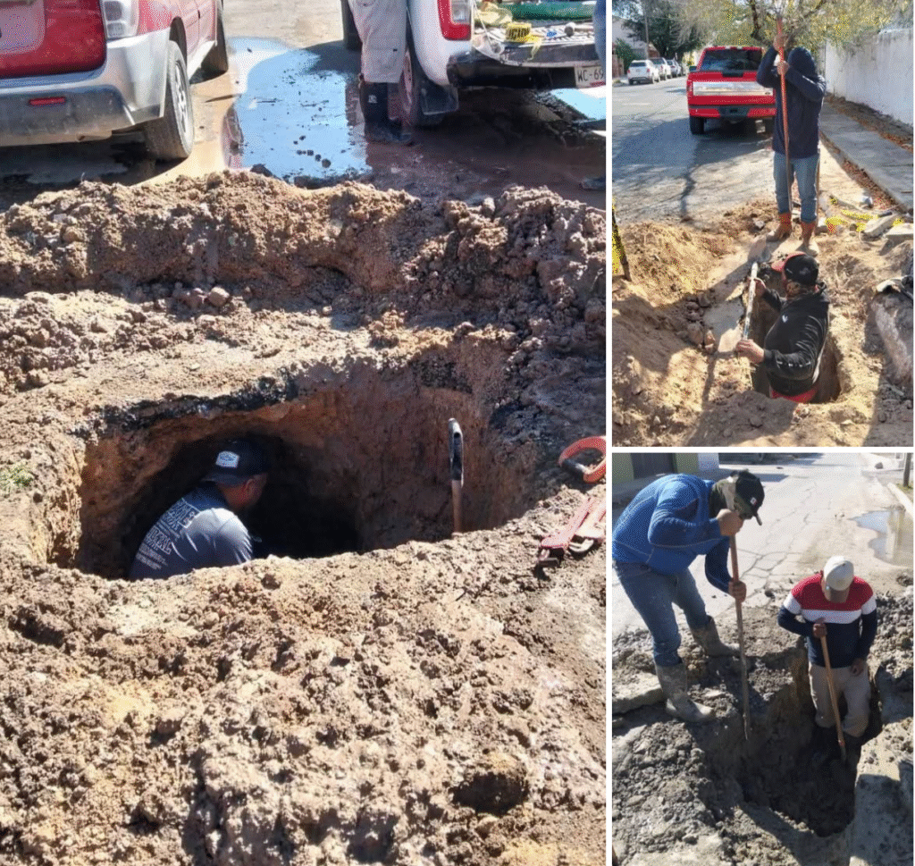 Solucionó COMAPA fugas de agua potable en diversos sectores de la ciudad