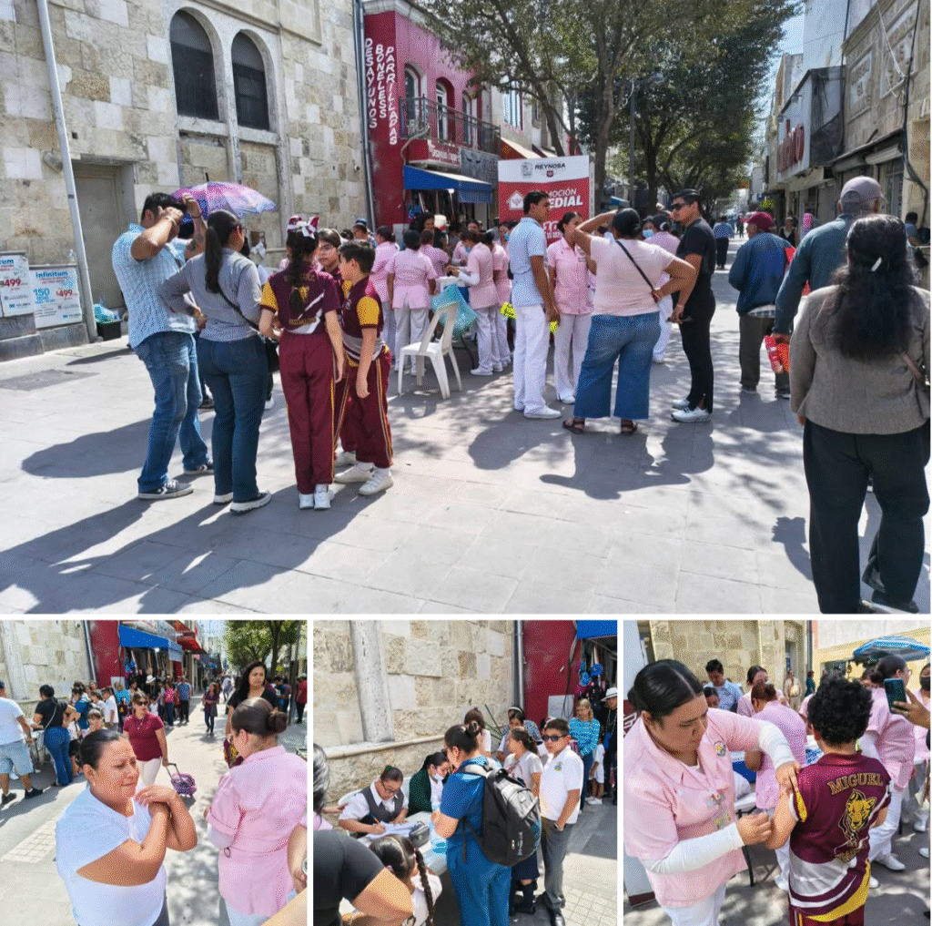 Cientos acuden a aplicarse la vacuna contra el sarampión