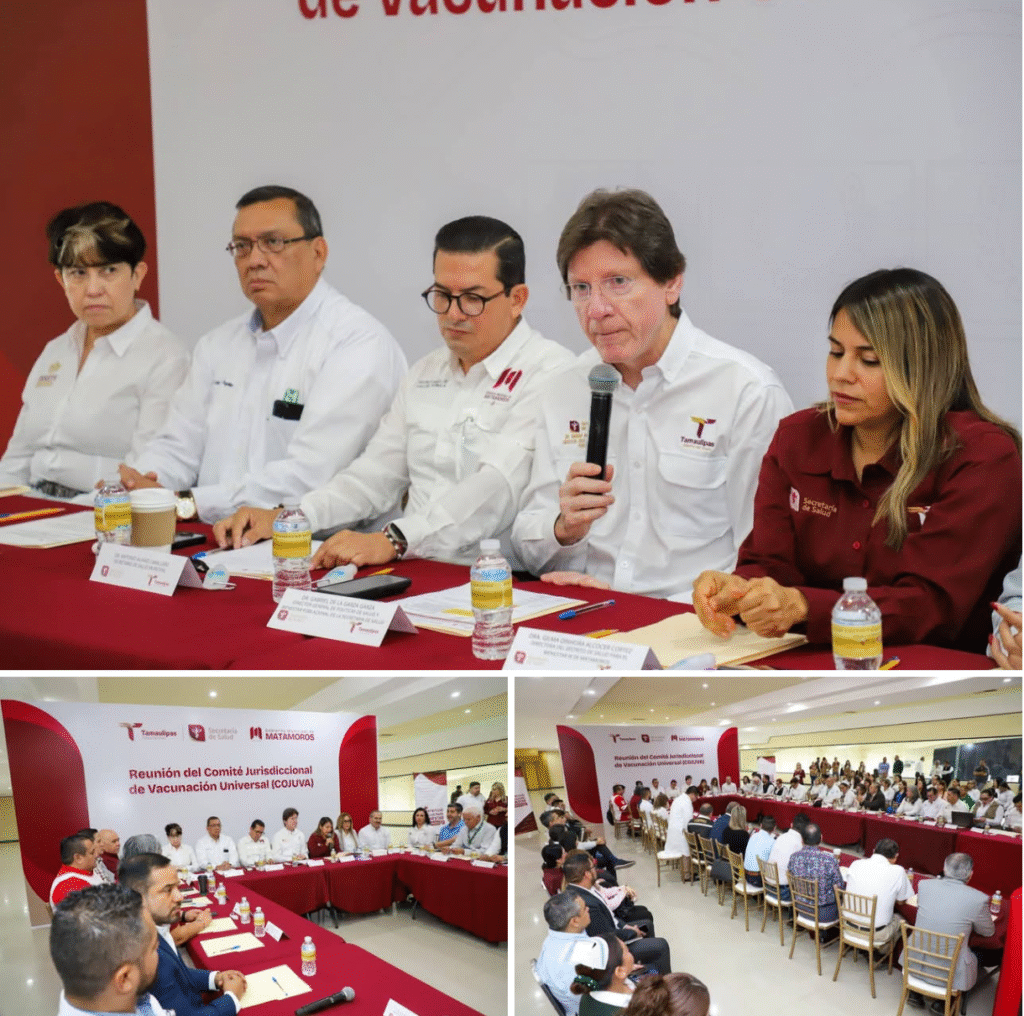 Acuerdan empresarios y el Sector Salud reforzar la vacunación en Matamoros
