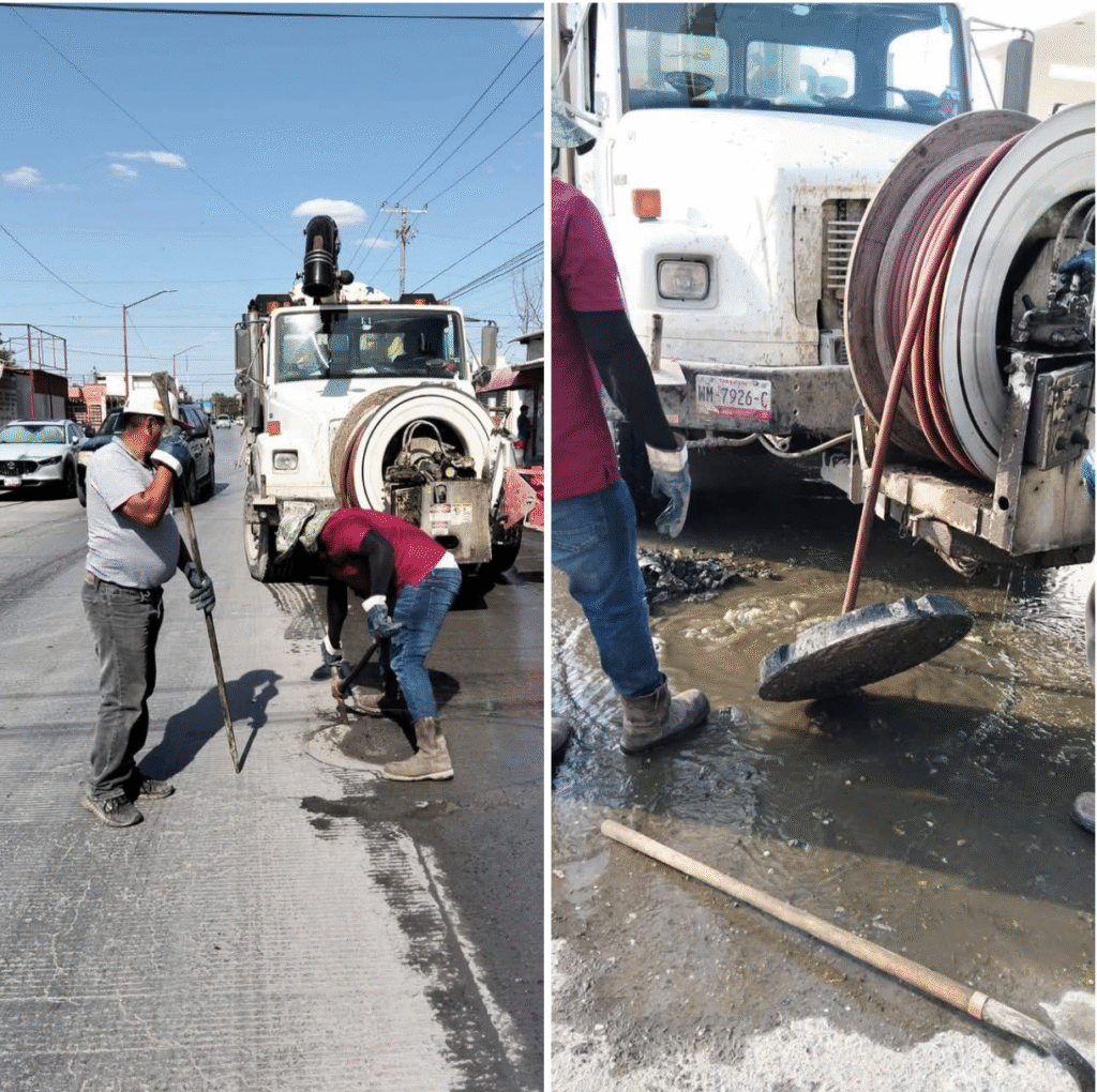 Refuerza COMAPA mantenimiento del drenaje sanitario en Hacienda Las Fuentes