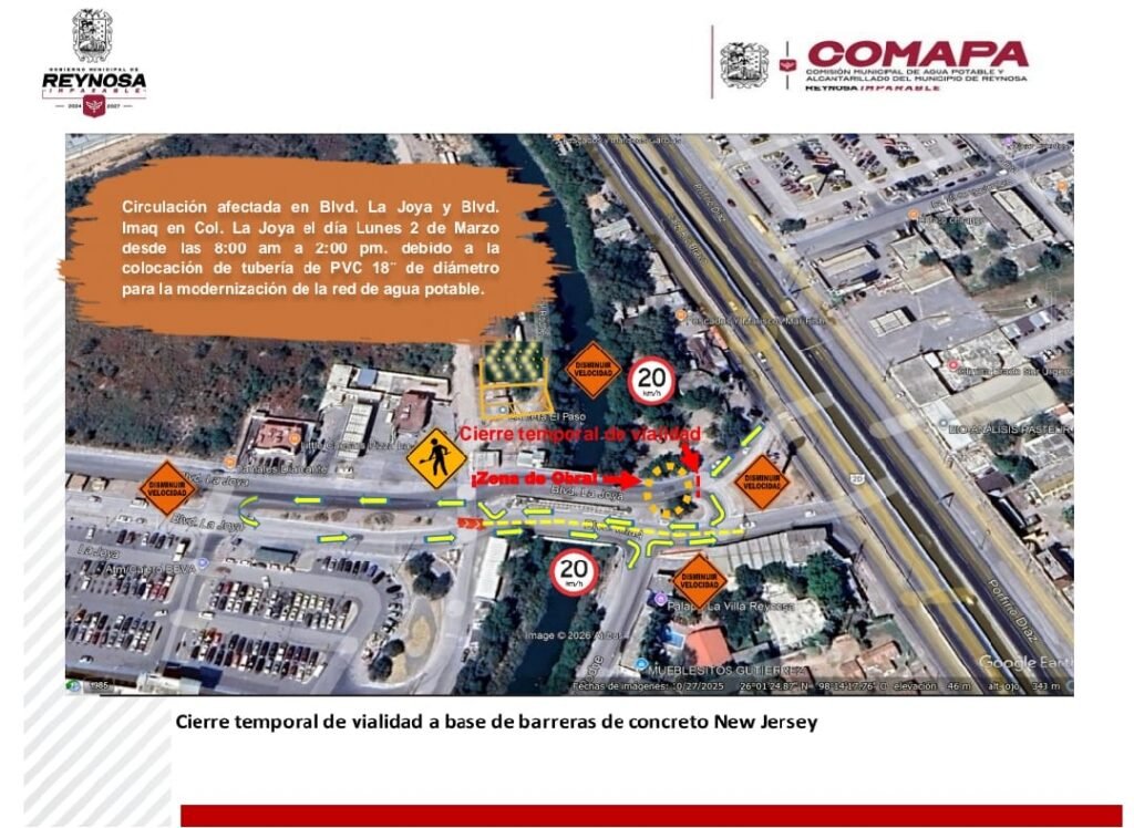 Trabajará COMAPA en modernización de red de agua potable en Col. La Joya