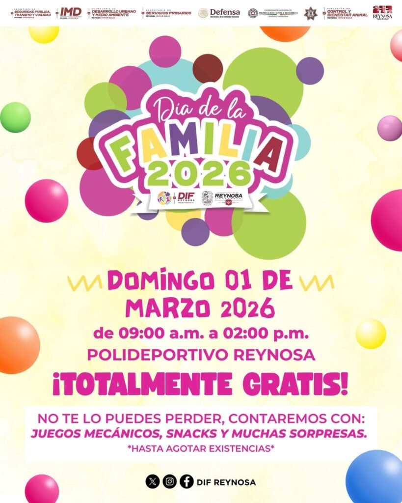 Celebran Carlos Peña Ortiz y Alejandra Yelitza Garza el Día de al Familia en el Polideportivo