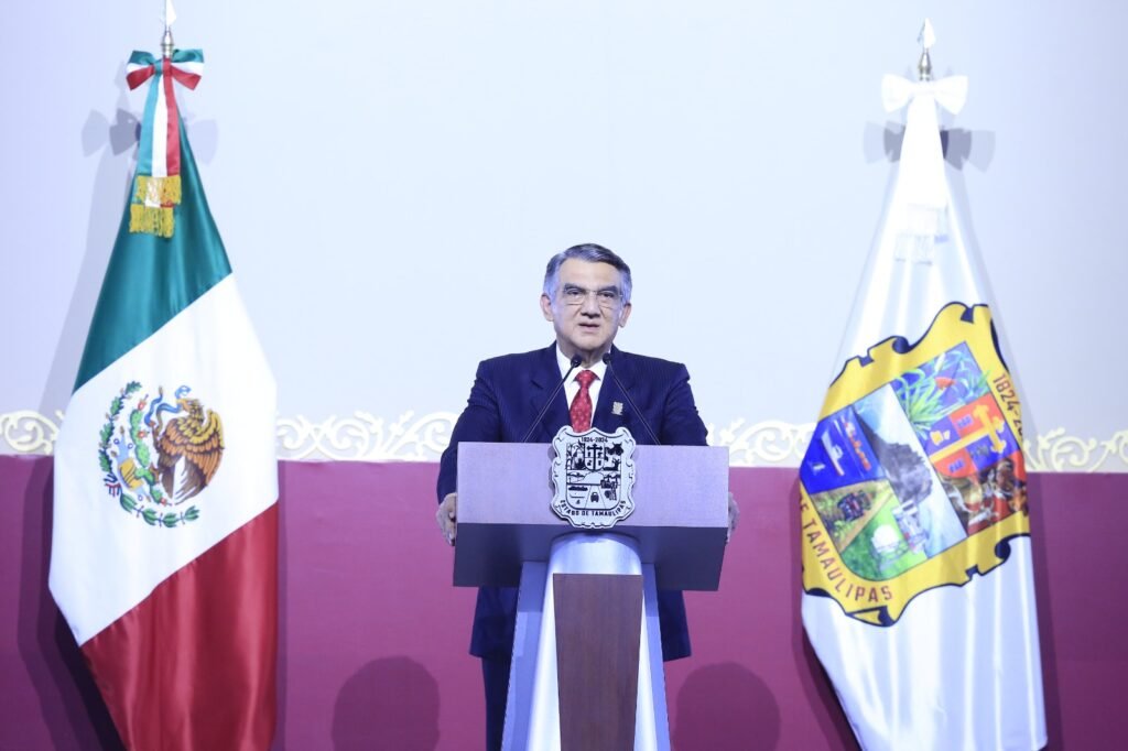 En su Cuarto Informe, el gobernador Américo Villarreal exhortó a evitar la reacción de aquellos que pretenden, desde las noticias falsas, abrir de nuevo el espacio a las oligarquías