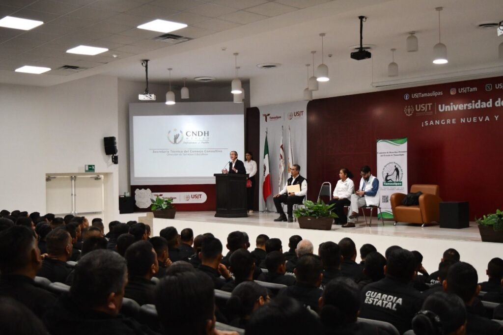 Recibe Guardia Estatal capacitación intensiva en derechos humanos-La ponencia estuvo a cargo de la CNDH y CODHET y fue impartida en la USJT