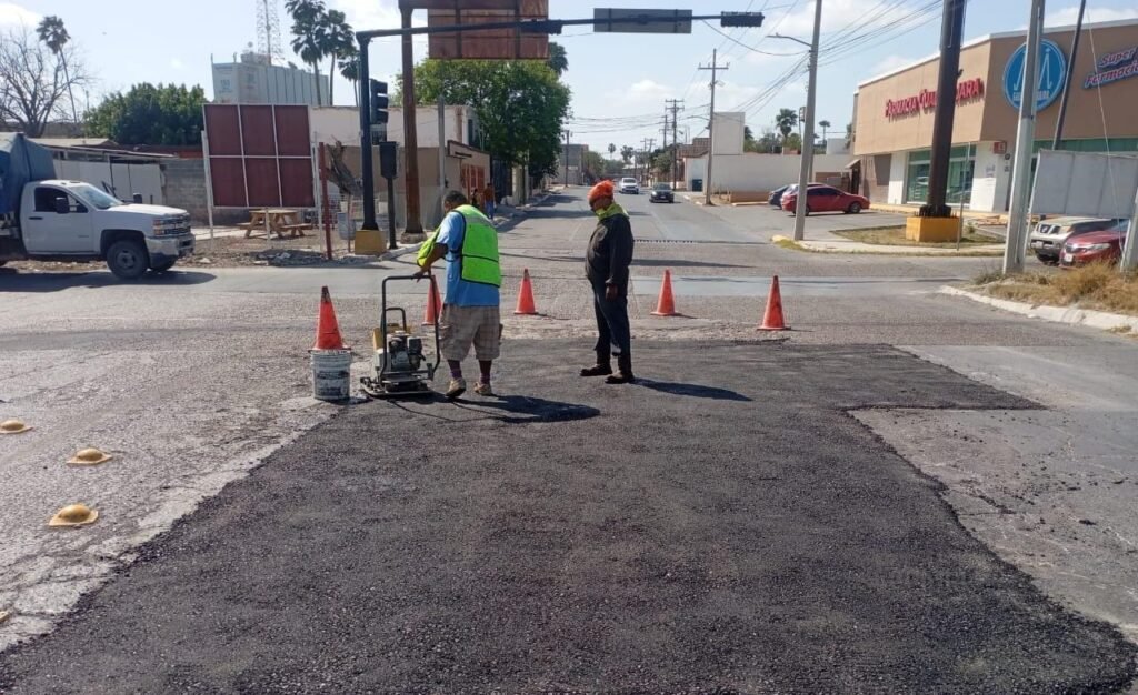 Reparó Gobierno de Reynosa vialidades en tres colonias