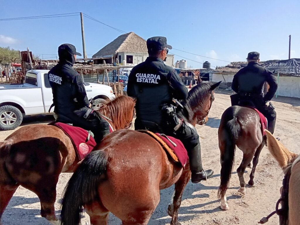 Despliega Guardia Estatal operativo en Playa La Pesca durante Semana Santa