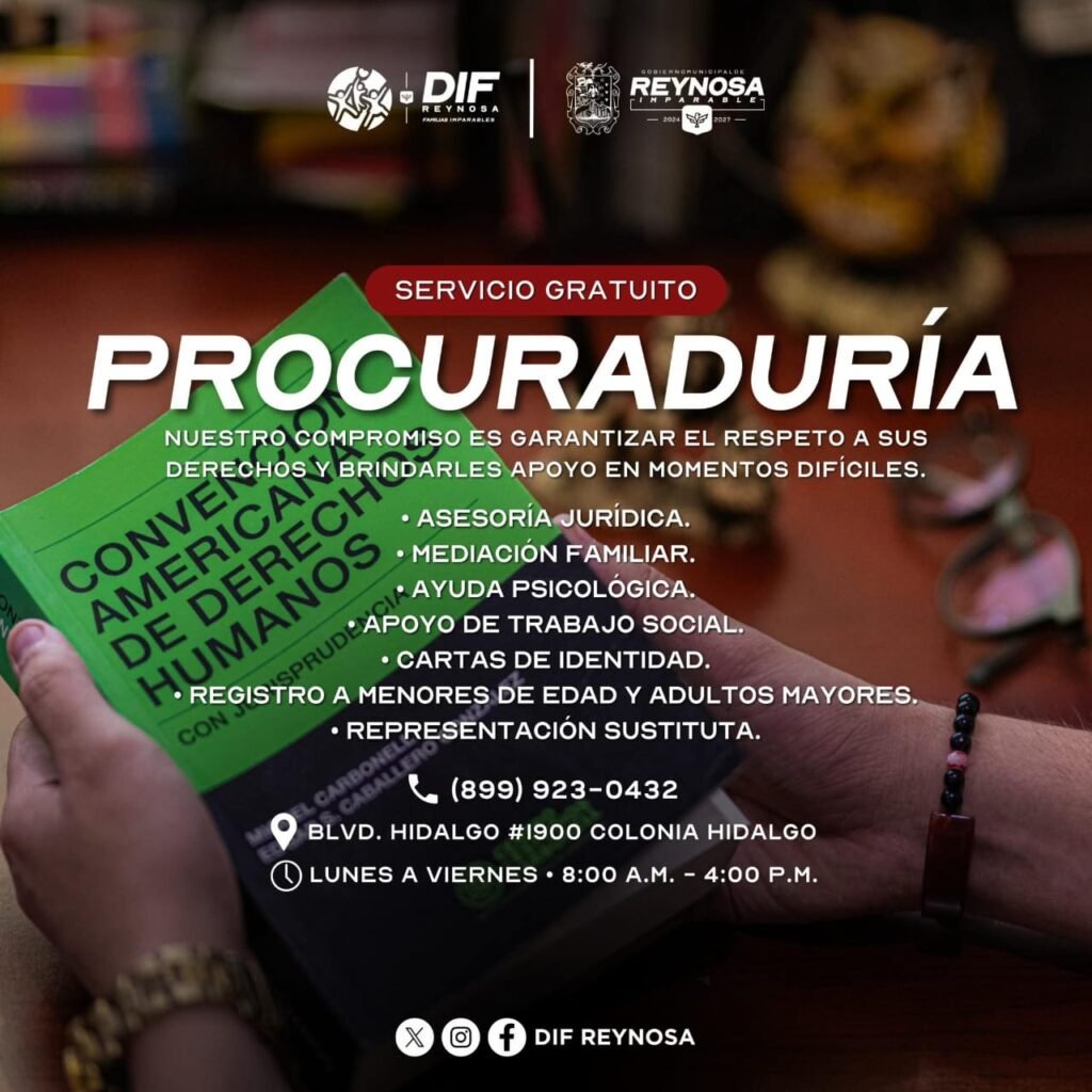 Ofrece DIF-Reynosa asesoría legal gratuita a la ciudadanía