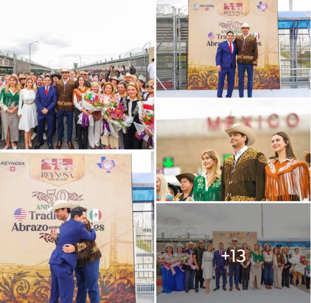 Celebraron Alcaldes Carlos Peña Ortiz y Sergio Coronado Jr. Tradicional Abrazo binacional Reynosa-Hidalgo