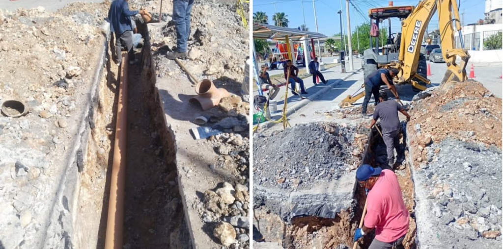 Reparó COMAPA descarga sanitaria en la colonia Voluntad y Trabajo