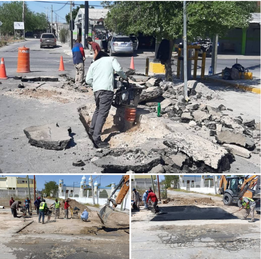 Reparó COMAPA carpeta asfáltica tras reparaciones