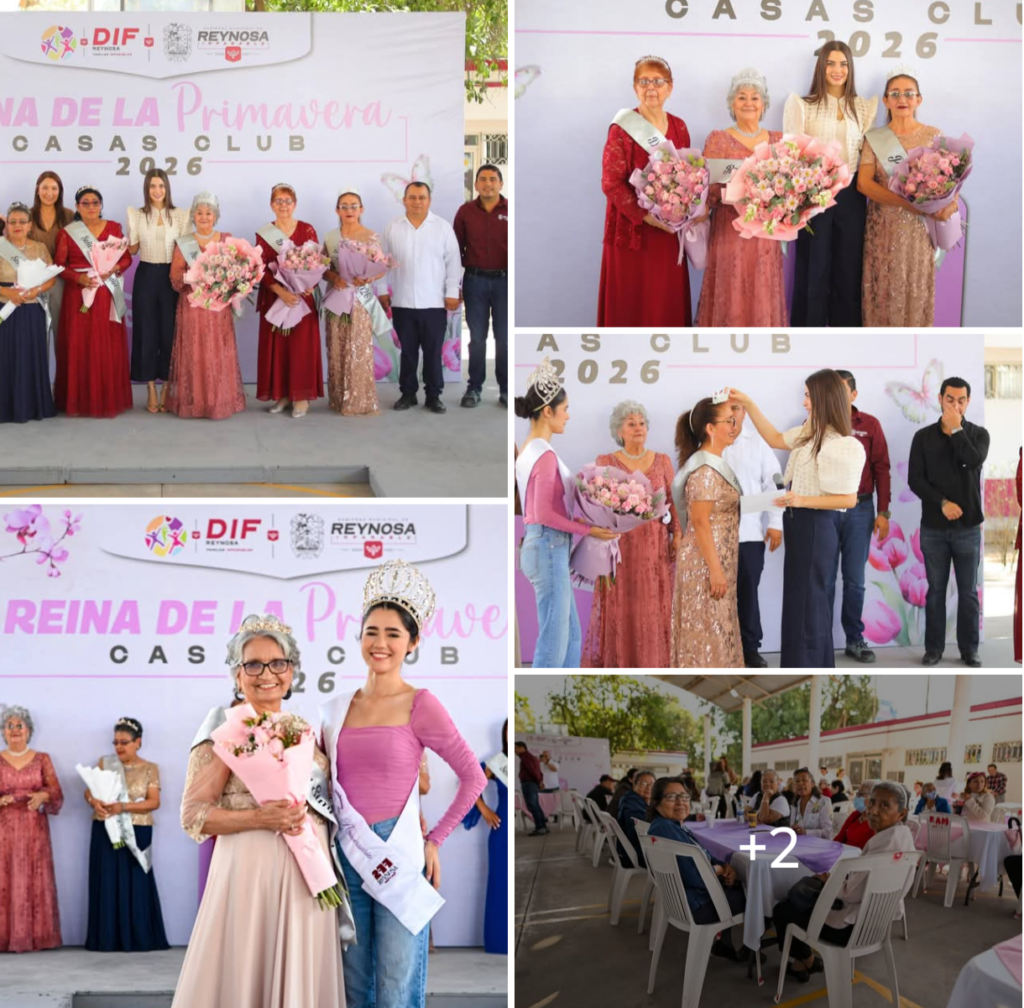 Corona DIF-Reynosa a Reina de la Primavera 2026 en Casas Club del Adulto Mayor