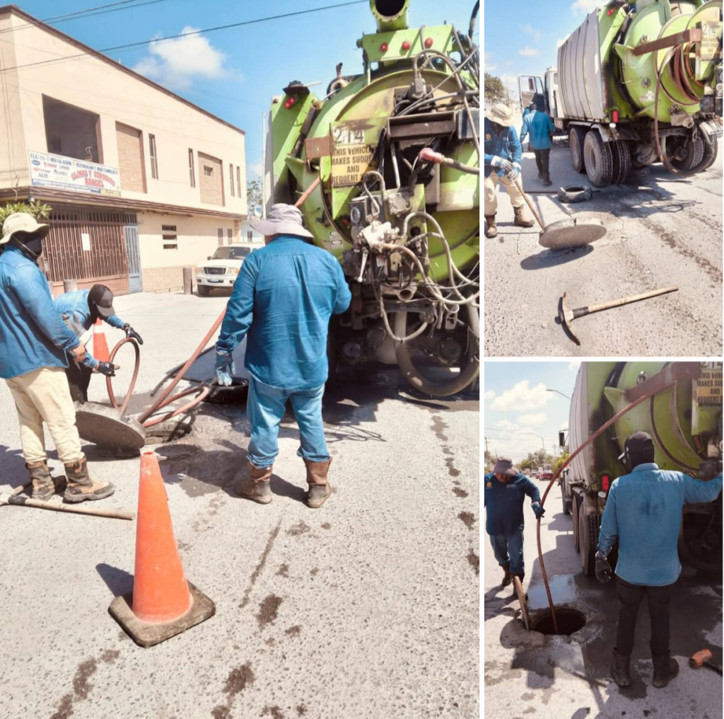 Realizó COMAPA Reynosa mantenimiento sanitario en Balcones de Alcalá