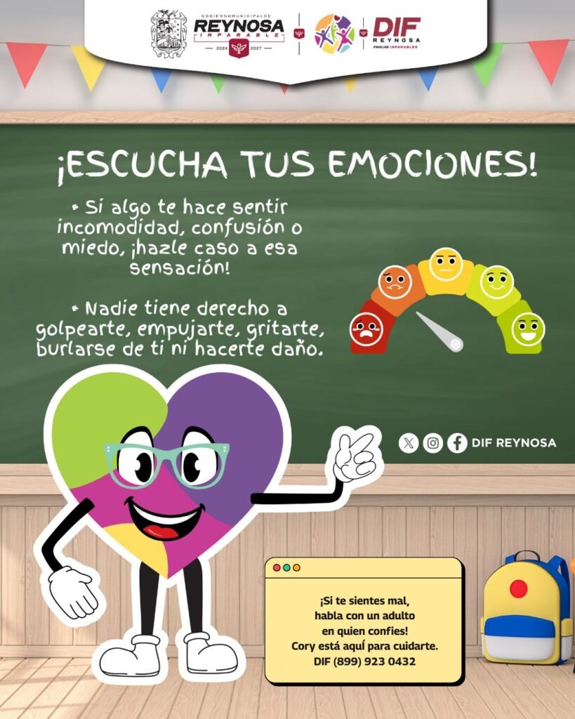 Promueve DIF-Reynosa el bienestar emocional y la protección de la niñez