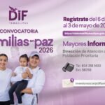 DIF Tamaulipas mantiene abierta la convocatoria “Familias en Paz 2026”