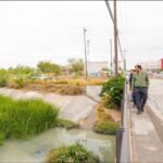 Supervisó Alcalde Carlos Peña Ortiz el desazolve del Dren Reynosa