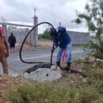 Atendió COMAPA sondeo de drenaje sanitario en la colonia Santa Fe