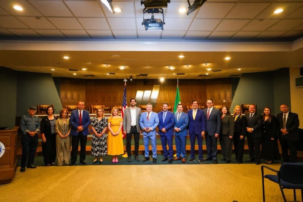 Confirmaron hermandad Alcaldes de Reynosa y McAllen, Carlos Peña Ortiz y Javier Villalobos