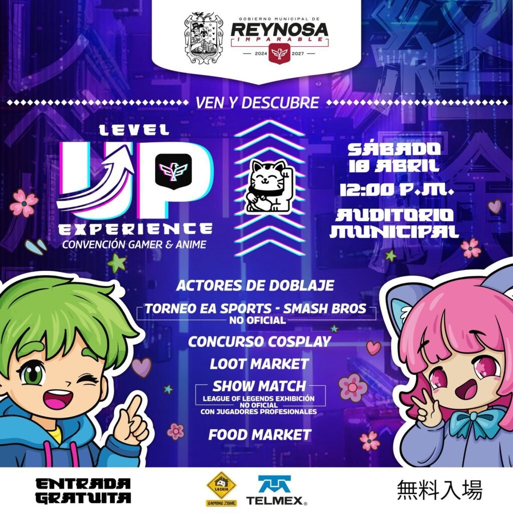 🔥🎮✨ ¡REYNOSA SE LLENA DE ANIME Y GAMING! ✨🎮🔥