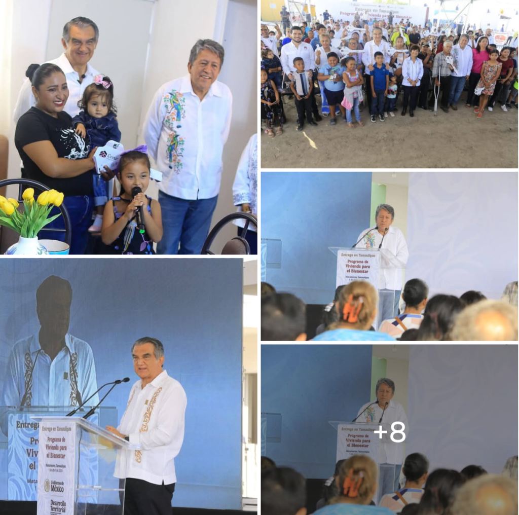 En enlace a la mañanera, presidenta Sheinbaum y Américo entregan viviendas a familias de pescadores en Tamaulipas