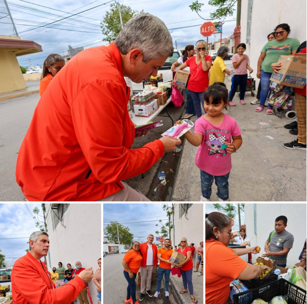 Juan Carlos Zertuche lleva “Mercadito Naranja” a la Longoria: apoyo directo a familias de Reynosa