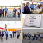 Develó Carlos Peña Ortiz primera piedra del Multicomercial Reynosa con Estiben Handal Dabdoub